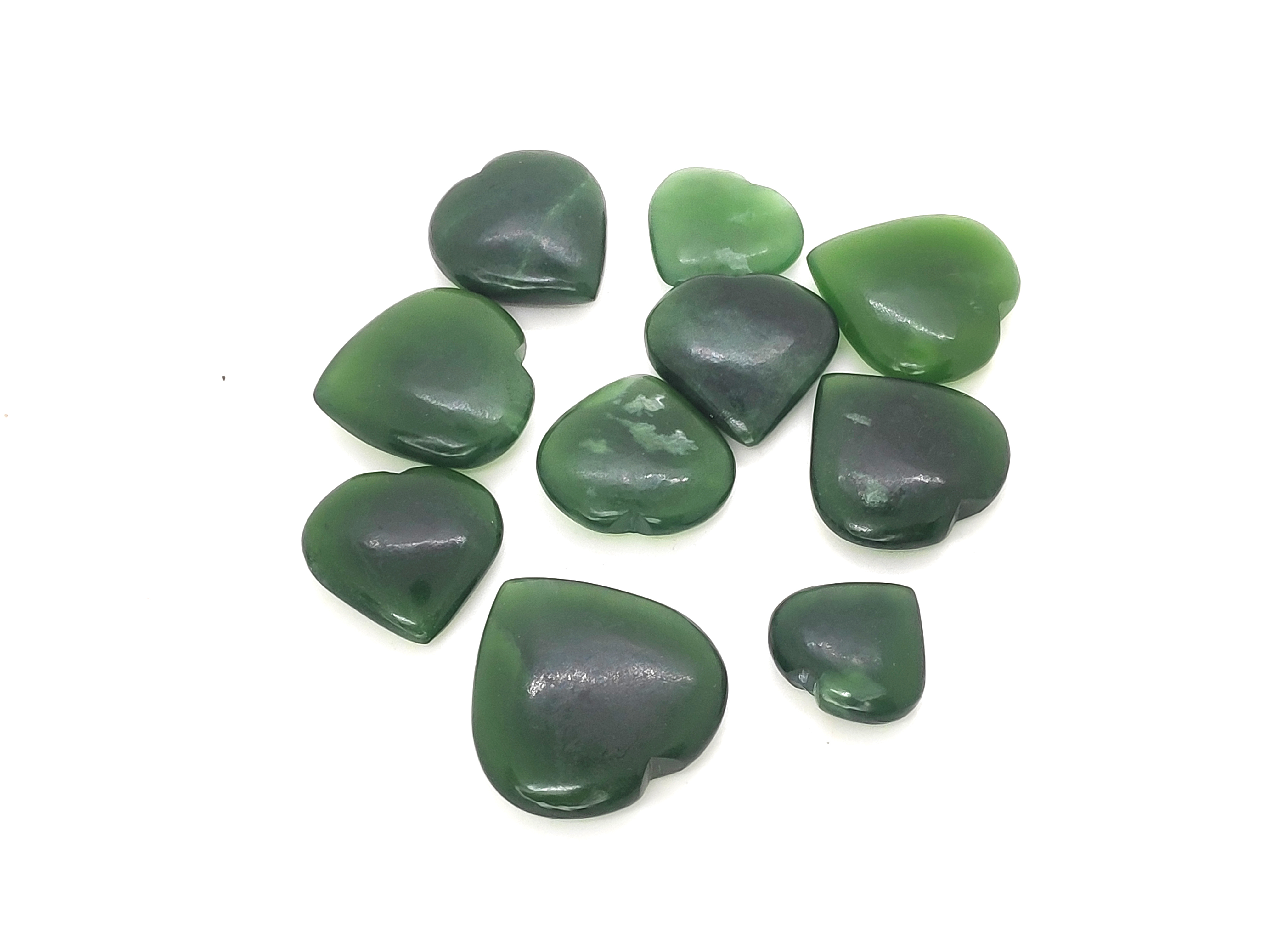 Green Serpentine Heart