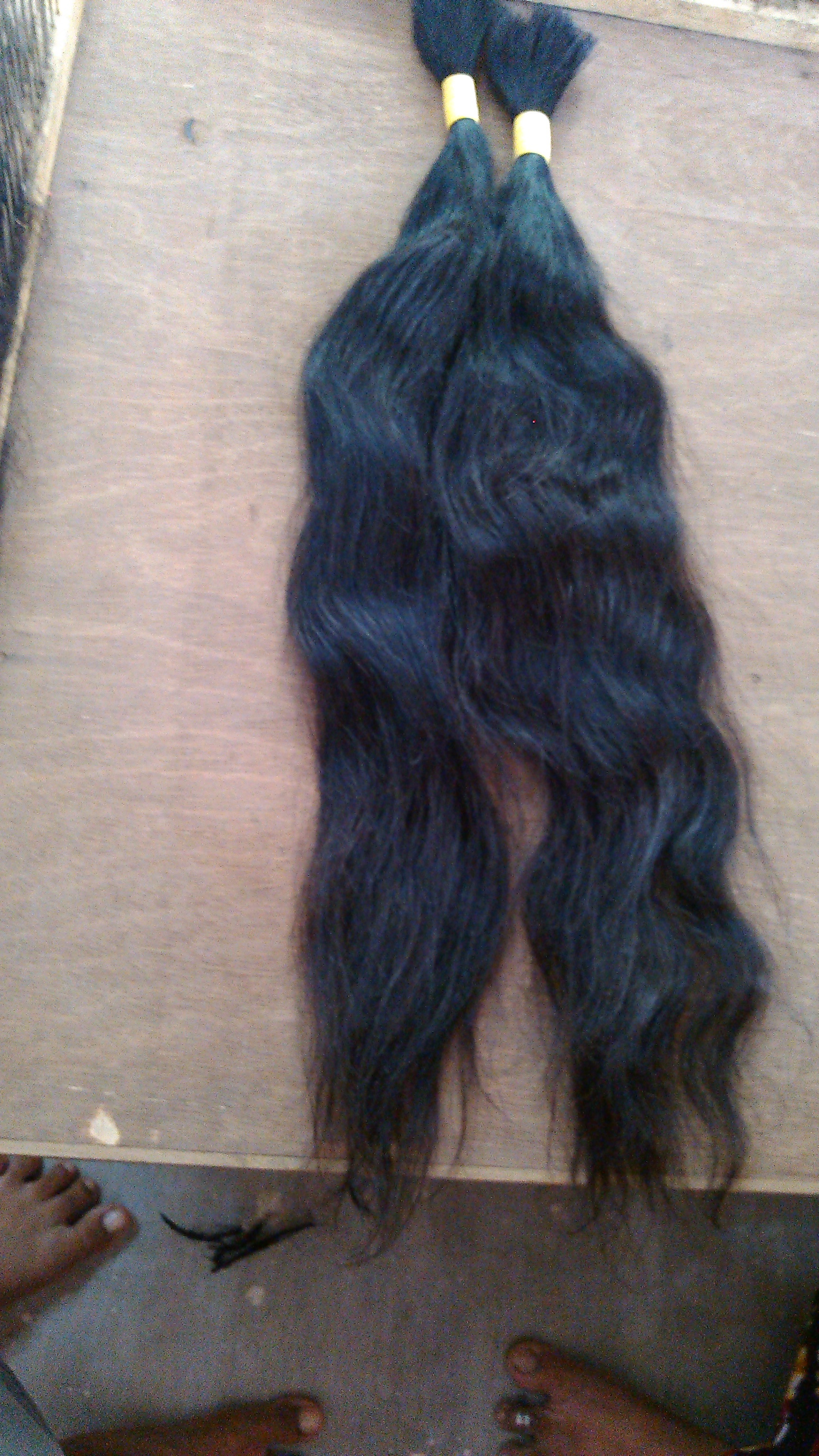 100% Long Human Hair Extensions / Virgin Hair Wholesale Supplier From India !!!! Application: Profesional
