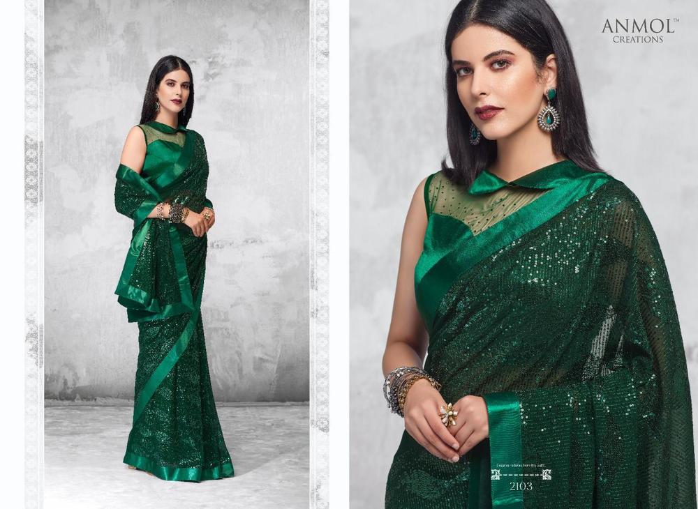Single Color Party Wear Sarees