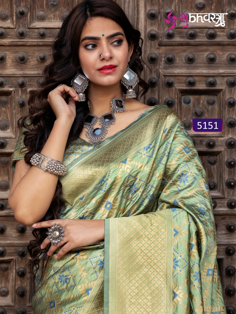 Mix Designer Banarasi Silk Saree