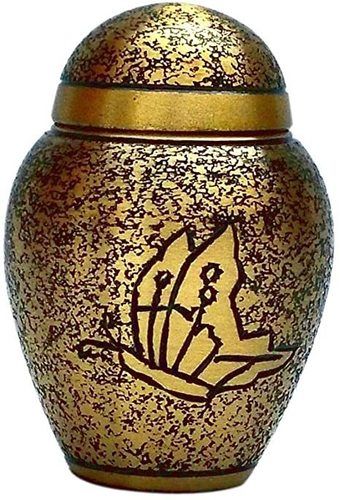 Golden Domtop Butterfly Urn