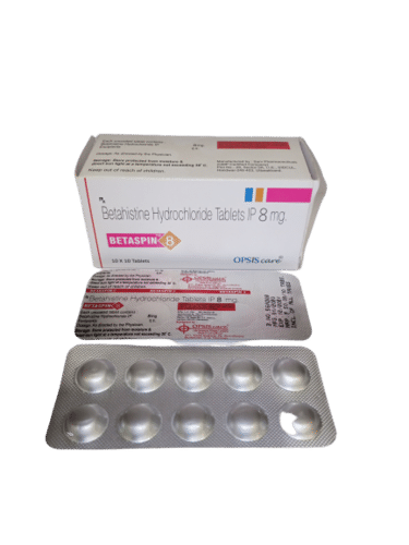 Betahistine Hydrochloride Tablets Ip 8mg General Medicines