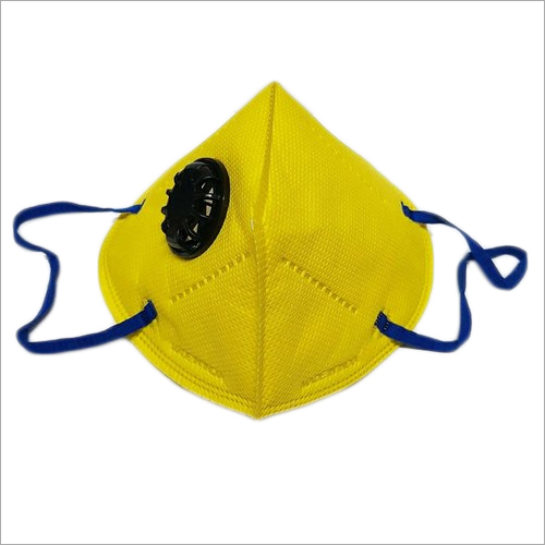 N95 Face Mask With Valve - Triple Layer Fabric, Unisex, White | Protection From Airborne Infections, Eco-friendly, Easy To Dispose