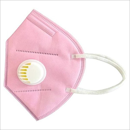 N95 Face Mask With Valve - Triple Layer Fabric, Unisex, White | Protection From Airborne Infections, Eco-friendly, Easy To Dispose