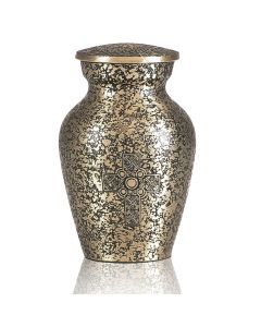 Golden Brass Celtic Keepsake Urn