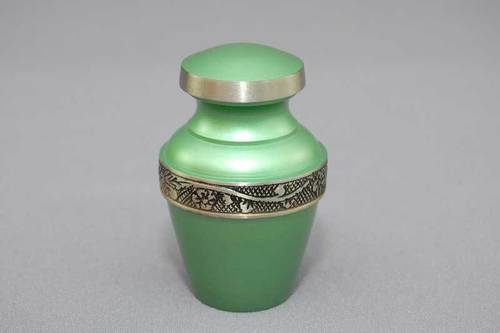 Green Beautiful Mini Keepsake Urn For Ashes