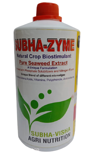 Subha-zyme - Black Brown Bio-stimulant | Crop Growth Promoter Enriched With Microbes And Microalgae, Shelf Life Of 3 Years