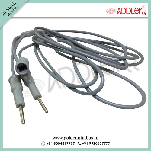 Addler Laparoscopic Bipolar Cable - Plastic, 5 x 5 x 10 Inch, Waterproof | Semi-Automatic, Reusable, Sterilized, Portable, 500 Grams