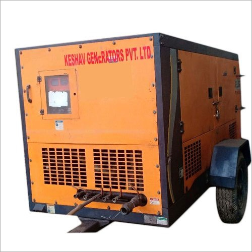 Screw Air Compressor - 450 CFM, 6 Cylinders, 260 Ltr Tank | Diesel Driven, Trolley Mounted, 1-Year Warranty, Efficient Industrial Usage