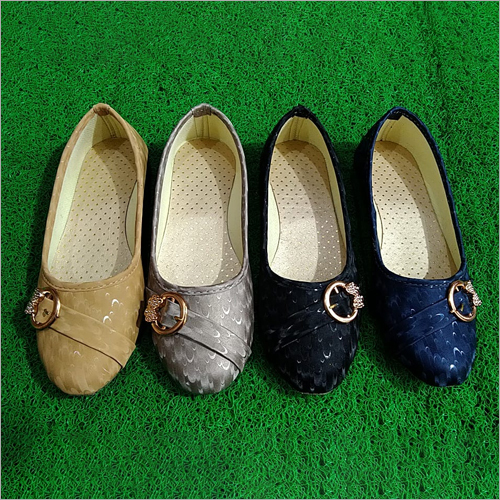 3D Buckle Ladies Belly - Flat Heel, All Sizes | Available in Various Colors for Any Season