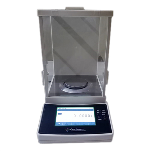 Analytical Weighing Balance - Stainless Steel, 300x350x250mm | 220g Capacity, 0.1mg Readability, LCD Display, Internal Calibration