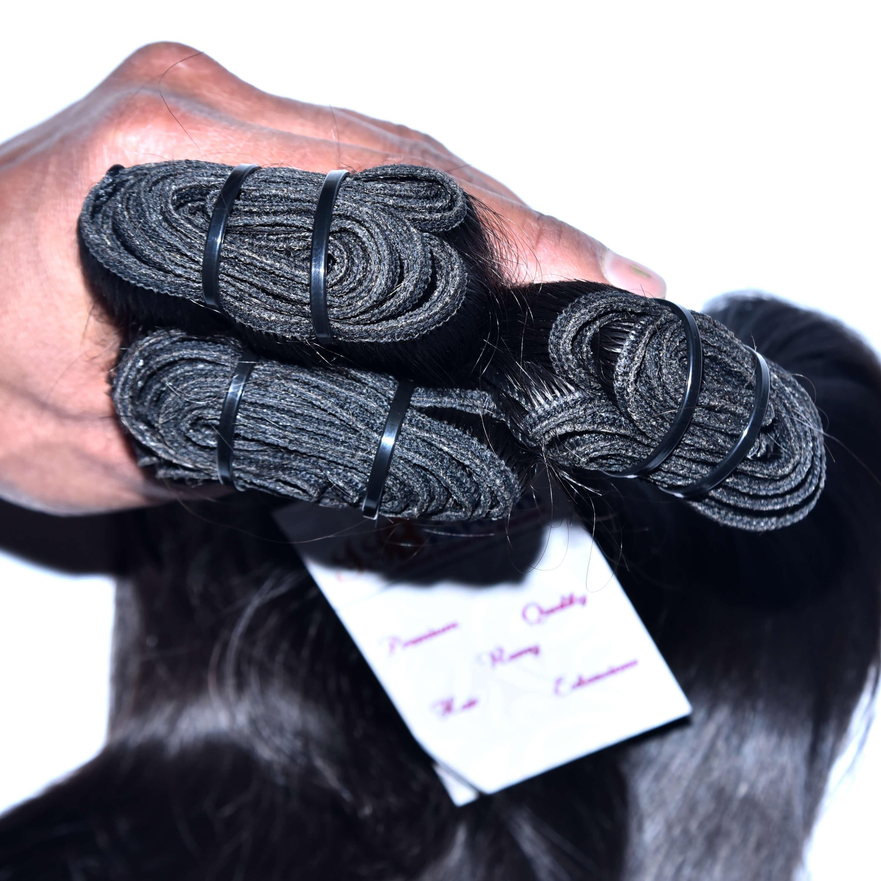 High Quality Natural Raw Virgin Unprocessed Mink Brazilian Straight Hair Extension - Hair Extension Type: Weaving