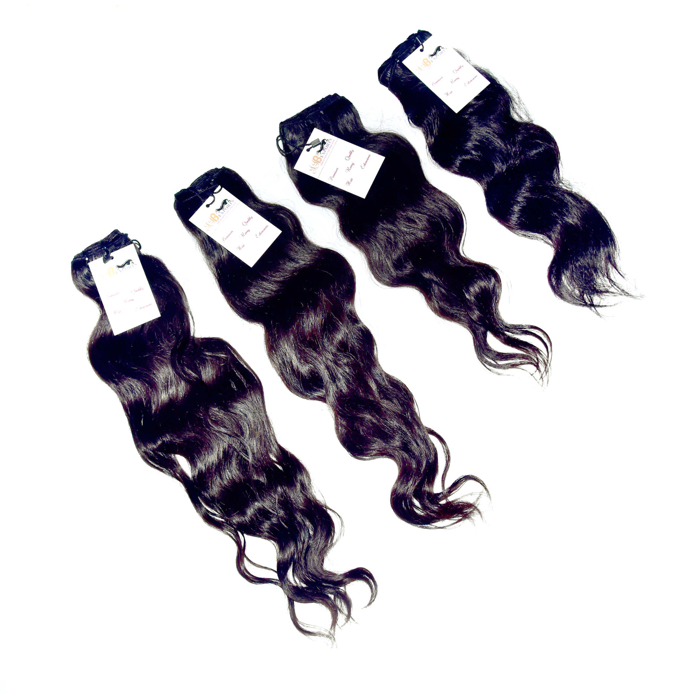 Weaving High Quality Natural Raw Virgin Unprocessed Single Donor Mink Wavy Hair Extensions