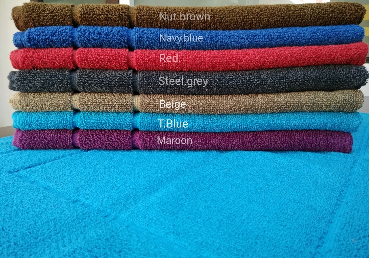 Cotton Bath Mats - 50x75 Cm | Multicolor, Anti-slip, Washable, Soft Texture, High Water Absorbency