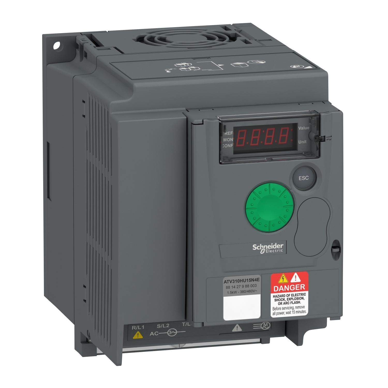 Atv-310 Schneider Vfd Atv310hu15n4e - 1.5kw, 2 Hp - Power: 3 Horsepower (Hp)