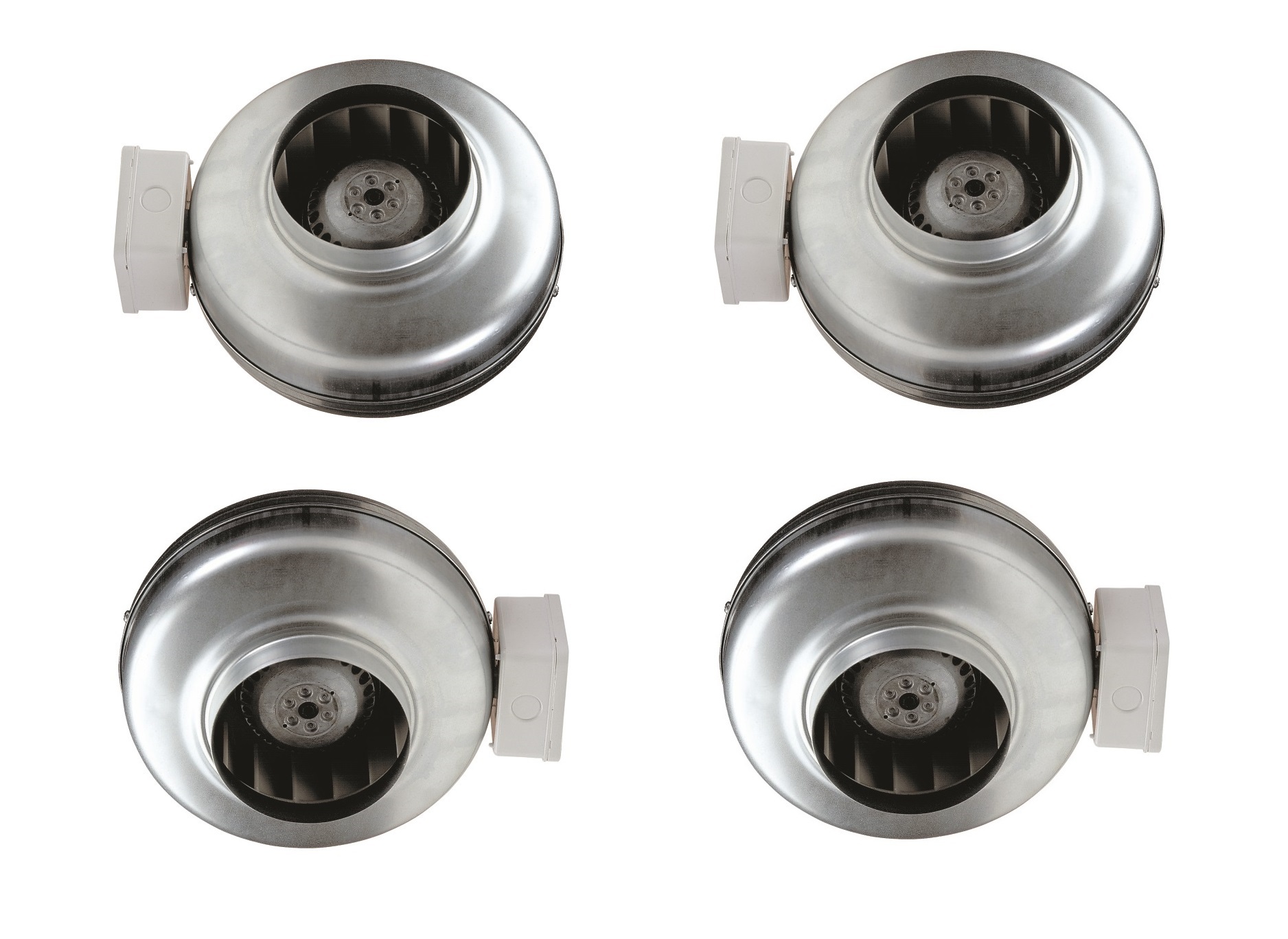 Caryaire Cf-200b Circular Inline Fan - Pre-galvanized Steel