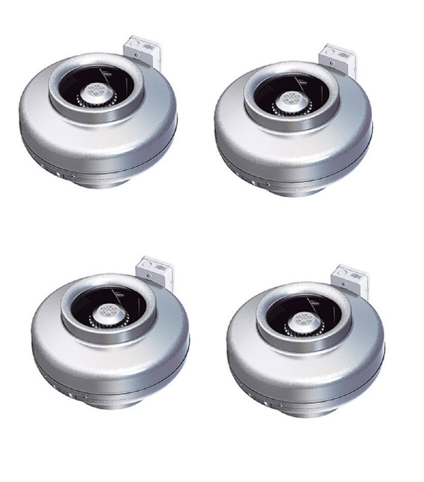 Caryaire Cf-200b Circular Inline Fan - Pre-galvanized Steel