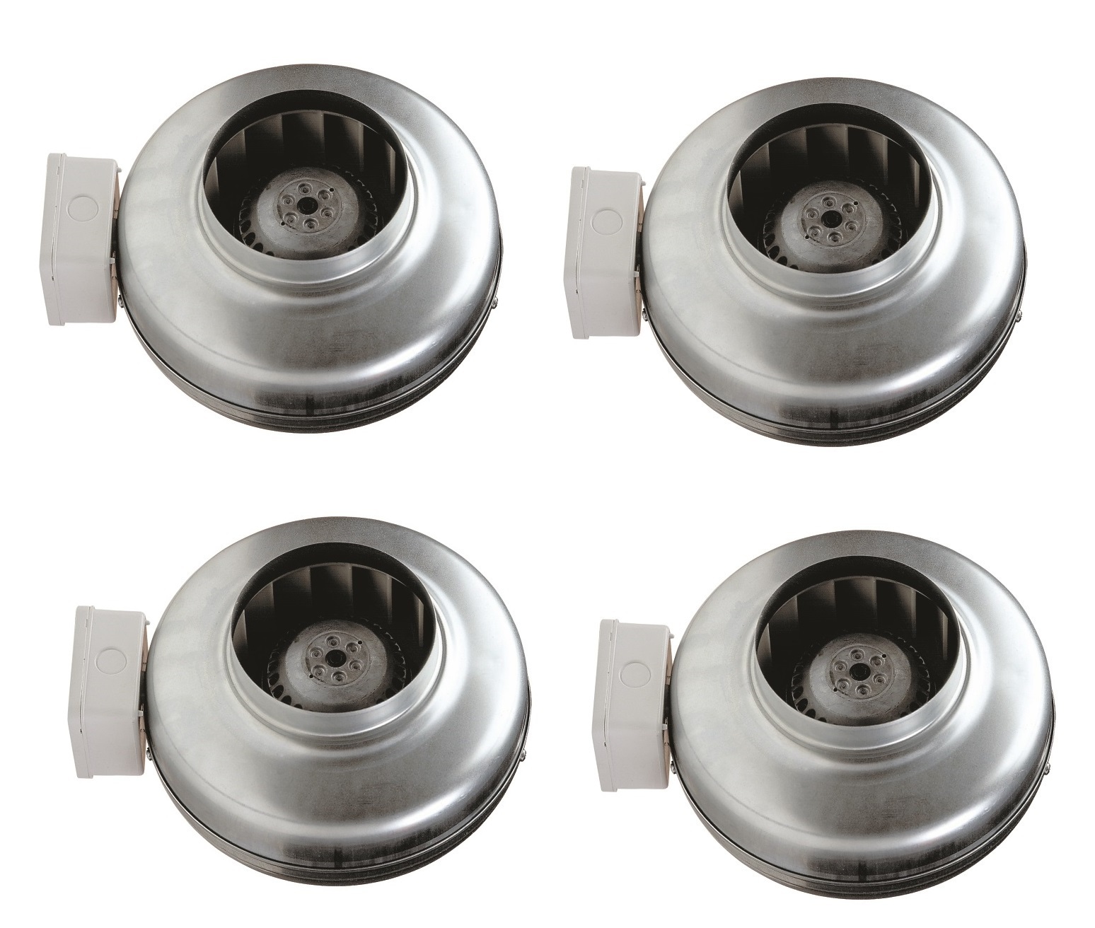 Caryaire Cf-200b Circular Inline Fan - Pre-galvanized Steel