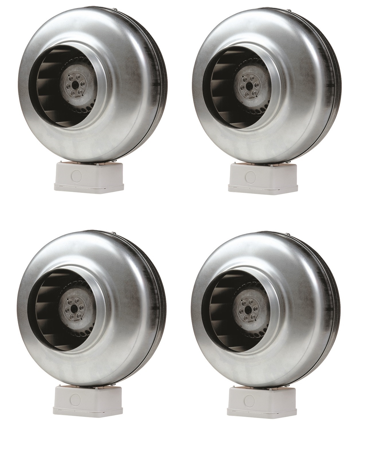 Caryaire Cf-200b Circular Inline Fan - Pre-galvanized Steel