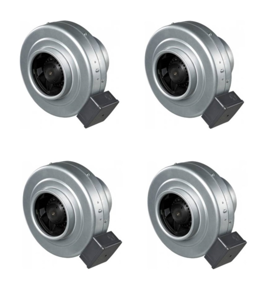 Caryaire Cf-200b Circular Inline Fan - Pre-galvanized Steel