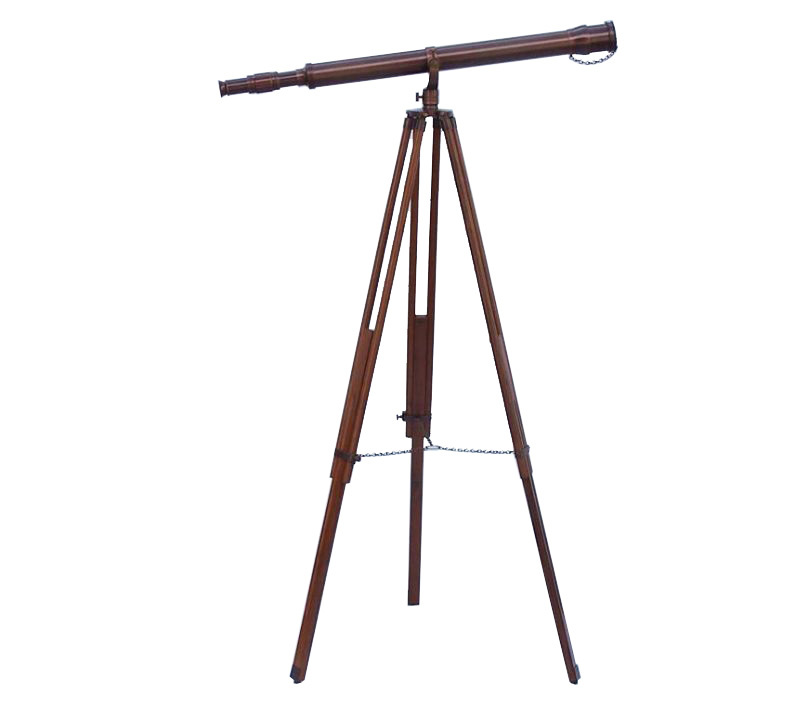 Floor Standing Bronzed Galileo Telescope Magnification: 42 X