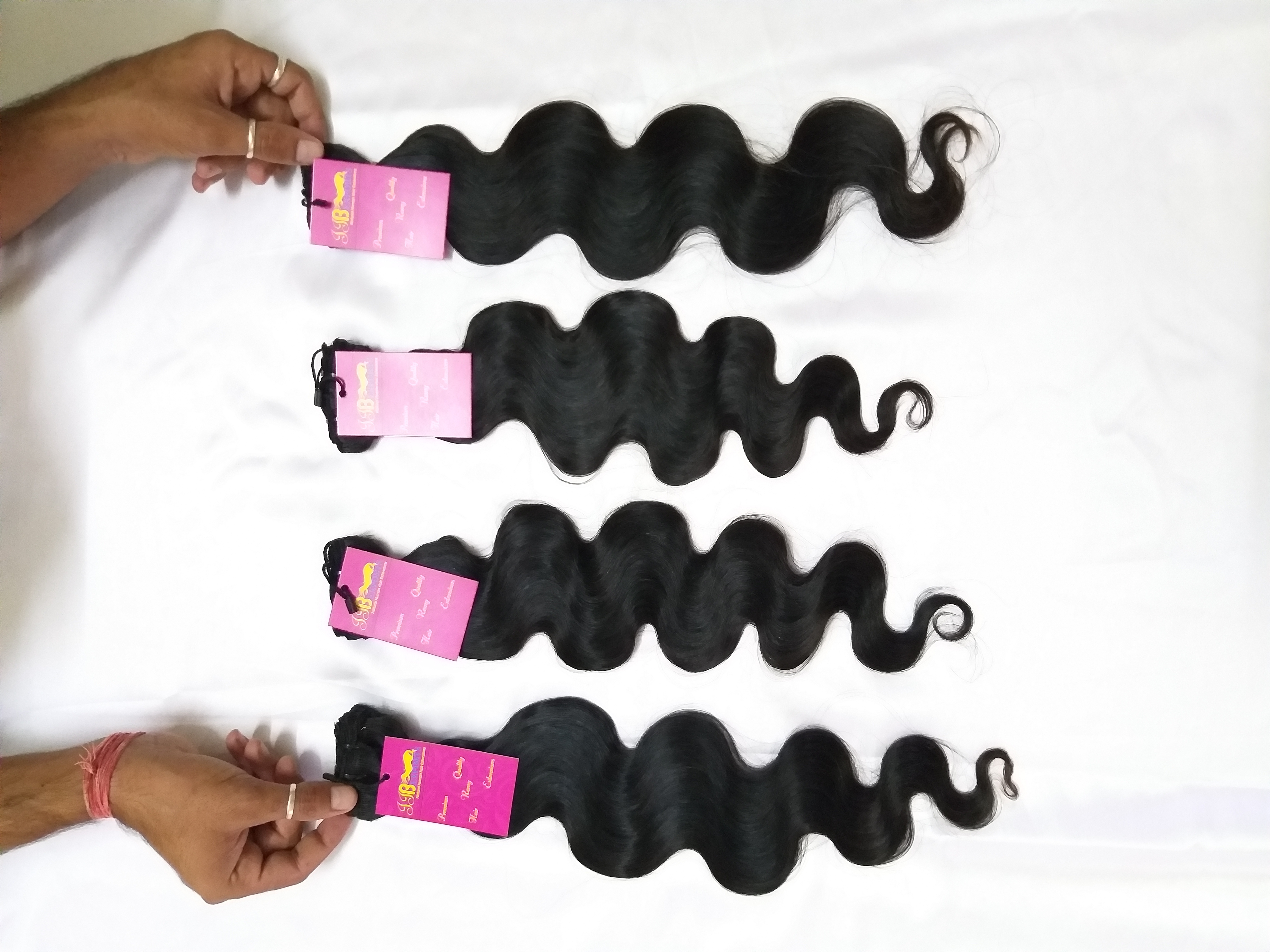 Natural Black High Quality Mink Virgin Bodywave Human Hair Extensions