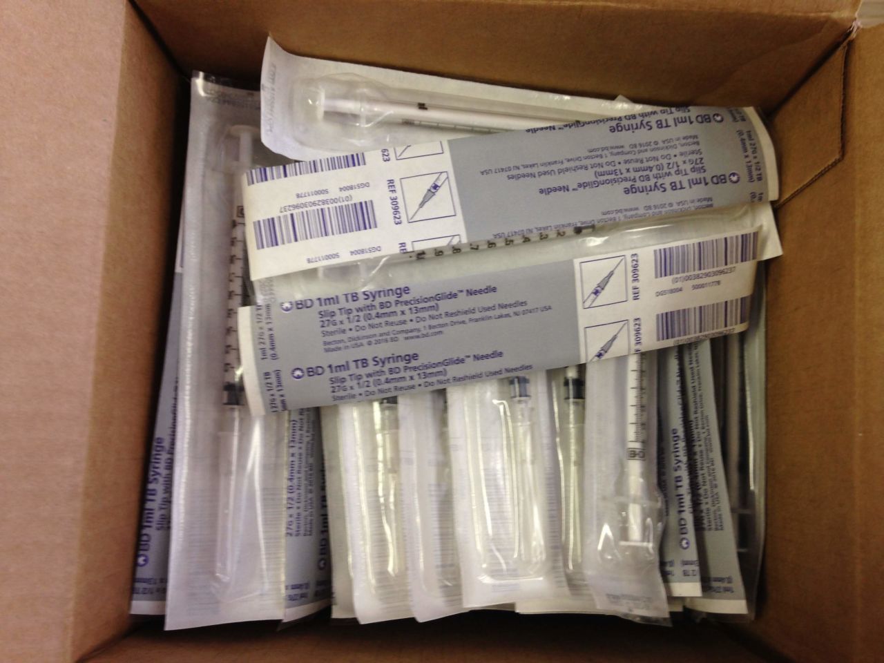 Color Coded By Size 3-part Disposable Syringes