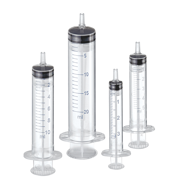 Color Coded By Size 3-part Disposable Syringes