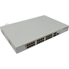 Mikrotik Switch CRS328-24P-4S+RM - 1U Rackmount, 24 Port Gigabit Ethernet with 4 SFP+ Options | PoE Power, RouterOS & SwOS Compatibility