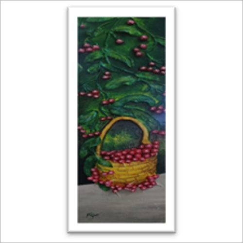 Wall Mural Art - Hand-painted With Frame | Vibrant Pigments On Canvas, Glass, Wood