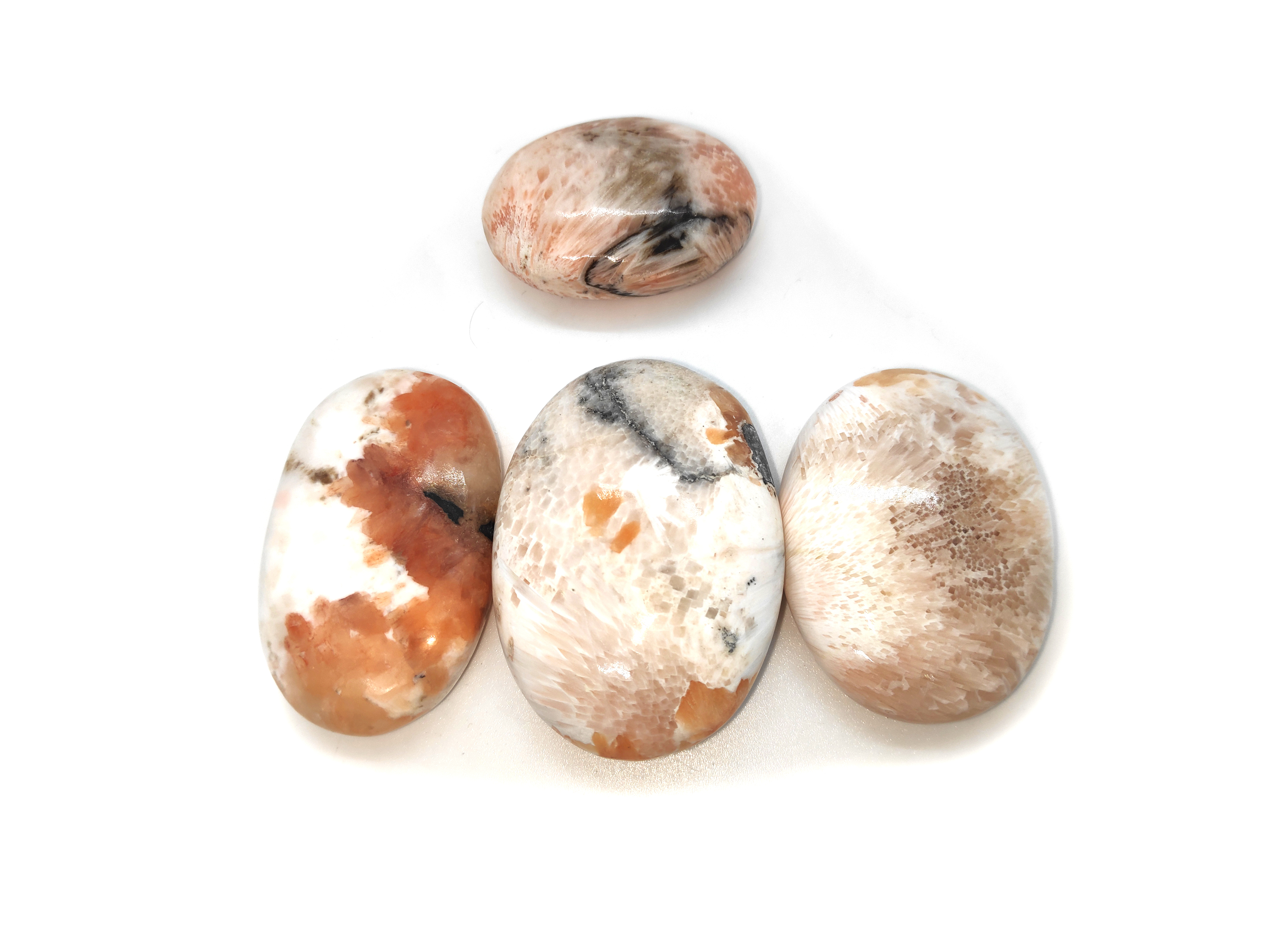 Pink Scolocite Palm Stone