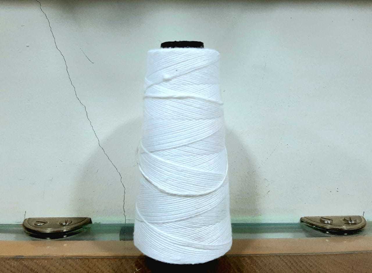 Eco-friendly Polyester Bag Closing Threads White