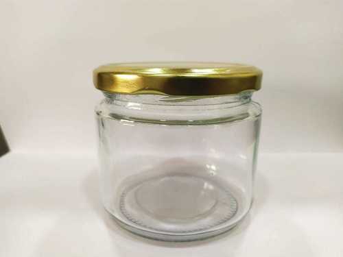 350ml Salsa Jar - Clear Glass, 350ml Size, Transparent Color, 2mm Thickness | All Food Grade Round Glass Jar for Versatile Usage