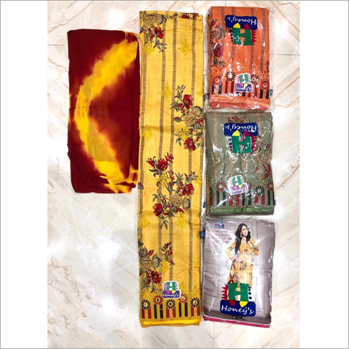 इंडियन लेडीज़ डिज़ाइनर प्रिंट अनस्टिच्ड सूट