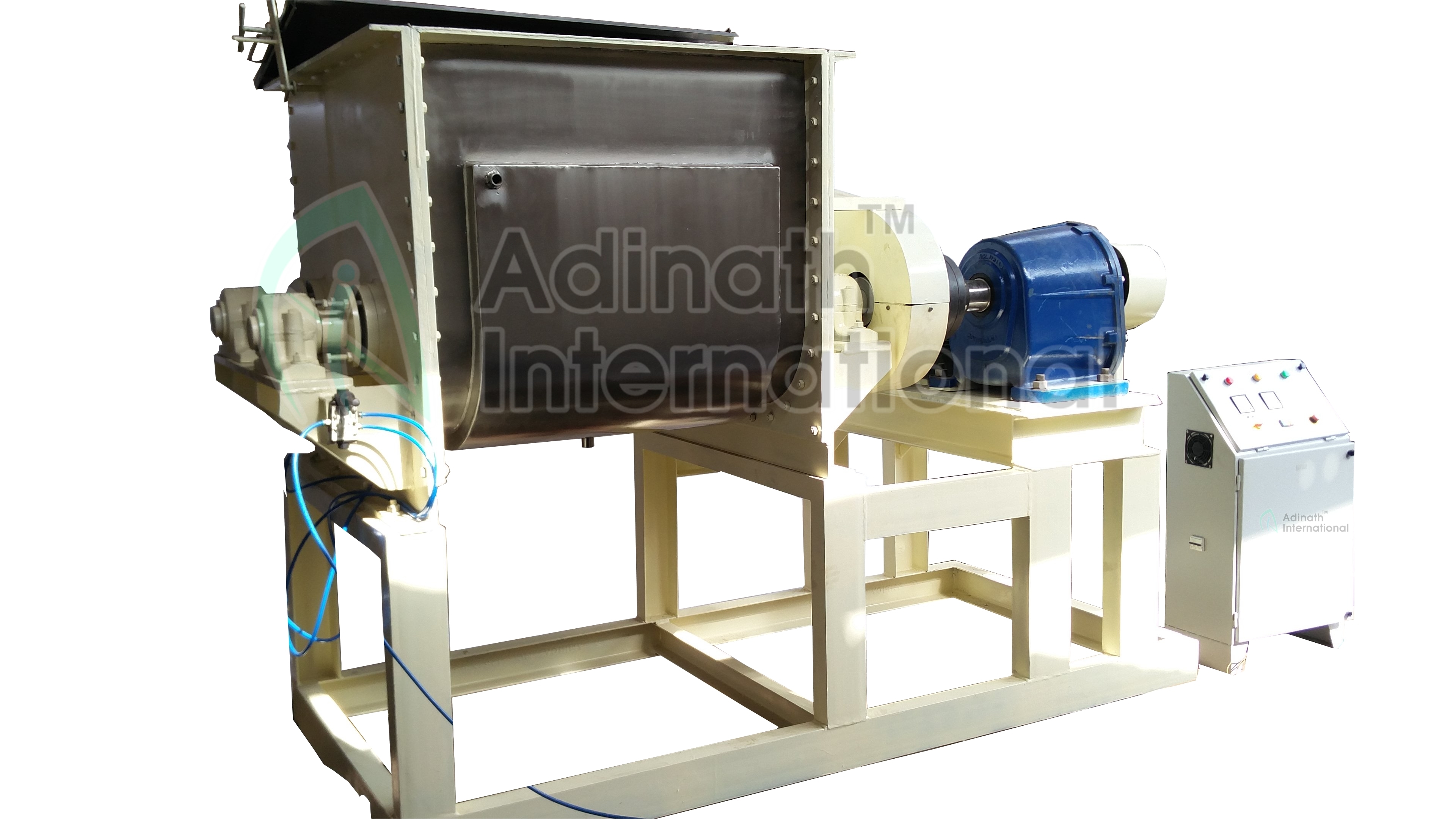 Sigma Mixer/kneader - Stainless Steel, 120 X 50 X 120 Mm, Blue | Capacity 60-1000 Kg/hr, 380 Volt, 500-900 Kg