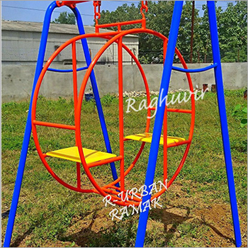 Circular Swing - Durable Steel Frame, 48-Inch Diameter, Vibrant Color Options | Perfect for Outdoor Spaces and Recreational Use