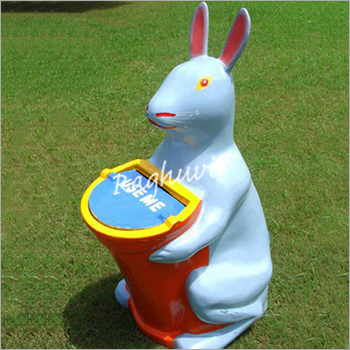 Rabbit Dustbin - Durable Plastic Material, Compact Design , Easy-to-Clean Surface