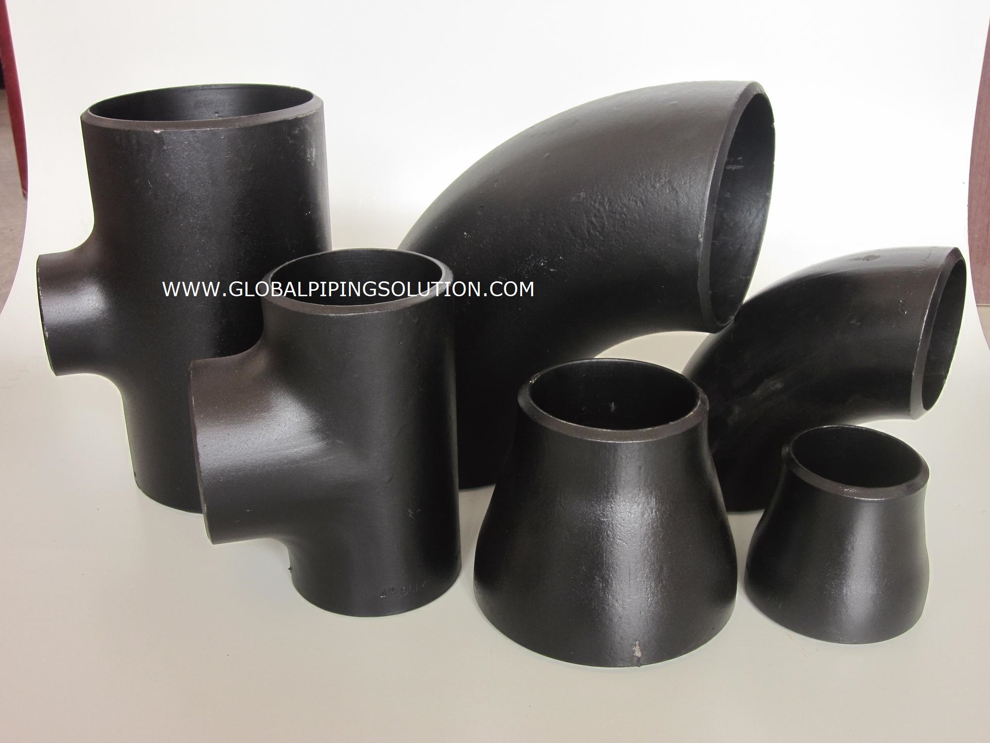 Black 45 Degree Ms Seamless Elbow