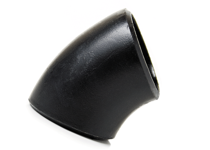 Black 45 Degree Ms Seamless Elbow