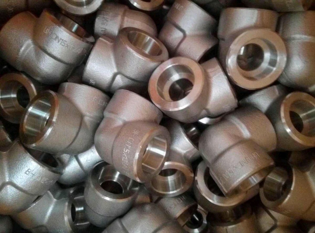 Ms Forged Elbow 45degree - Stainless Steel & Carbon Steel, Size: 1/4" To 4", Galvanized Finish, Socket Weld & Threaded Types, 3000 - 9000 Lbs Class