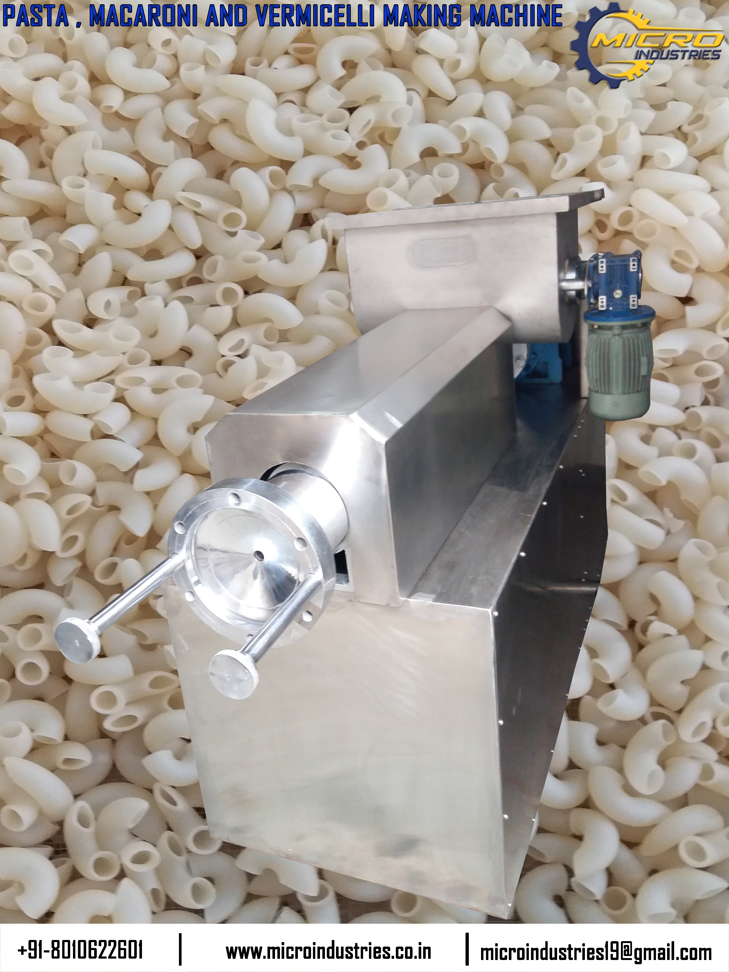 Macaroni Making Machine Capacity: 200-220 Kg/hr