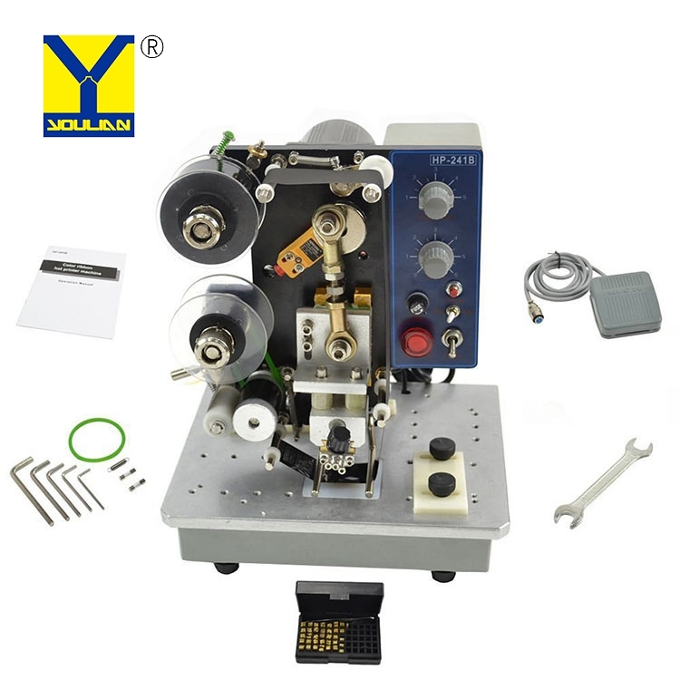 Hp-241b Manual Electric Color Ribbon Printer Batch Code Printing Machine With Factory Price Dimensions: 255*225*315 Millimeter (Mm)