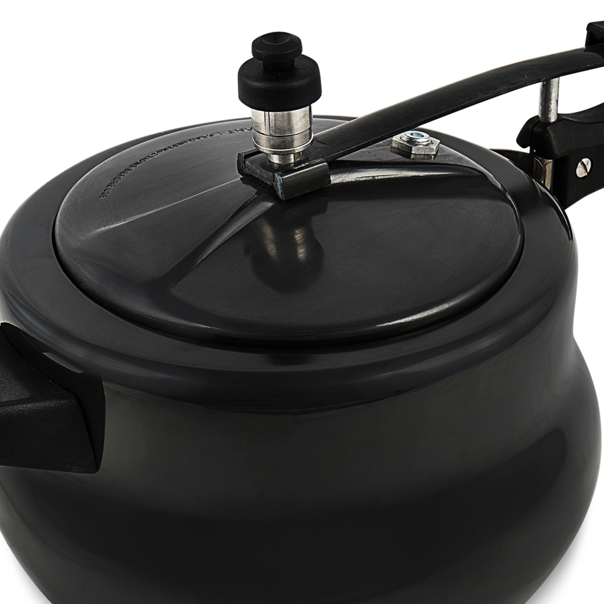 Hard Anodized Pressure Cooker - Aluminum, 3 Mm Thickness, 1.5 Kg Weight | Flat Bottom, Hard Anodized Exterior, Non-stick Interior, 5-year Warranty