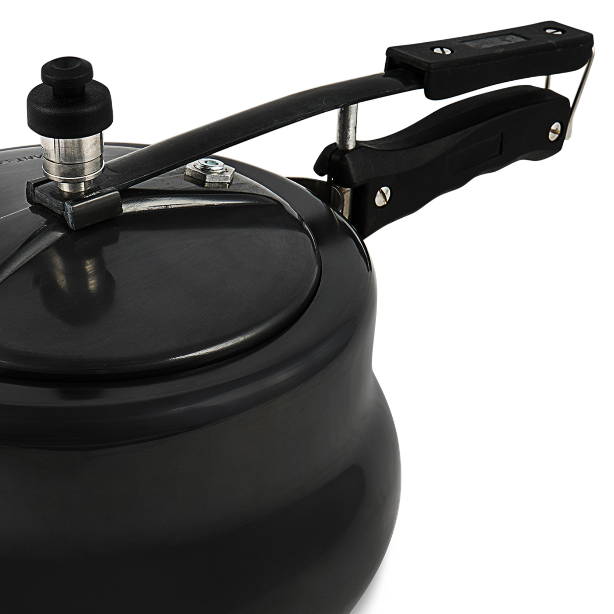 Hard Anodized Pressure Cooker - Aluminum, 3 Mm Thickness, 1.5 Kg Weight | Flat Bottom, Hard Anodized Exterior, Non-stick Interior, 5-year Warranty