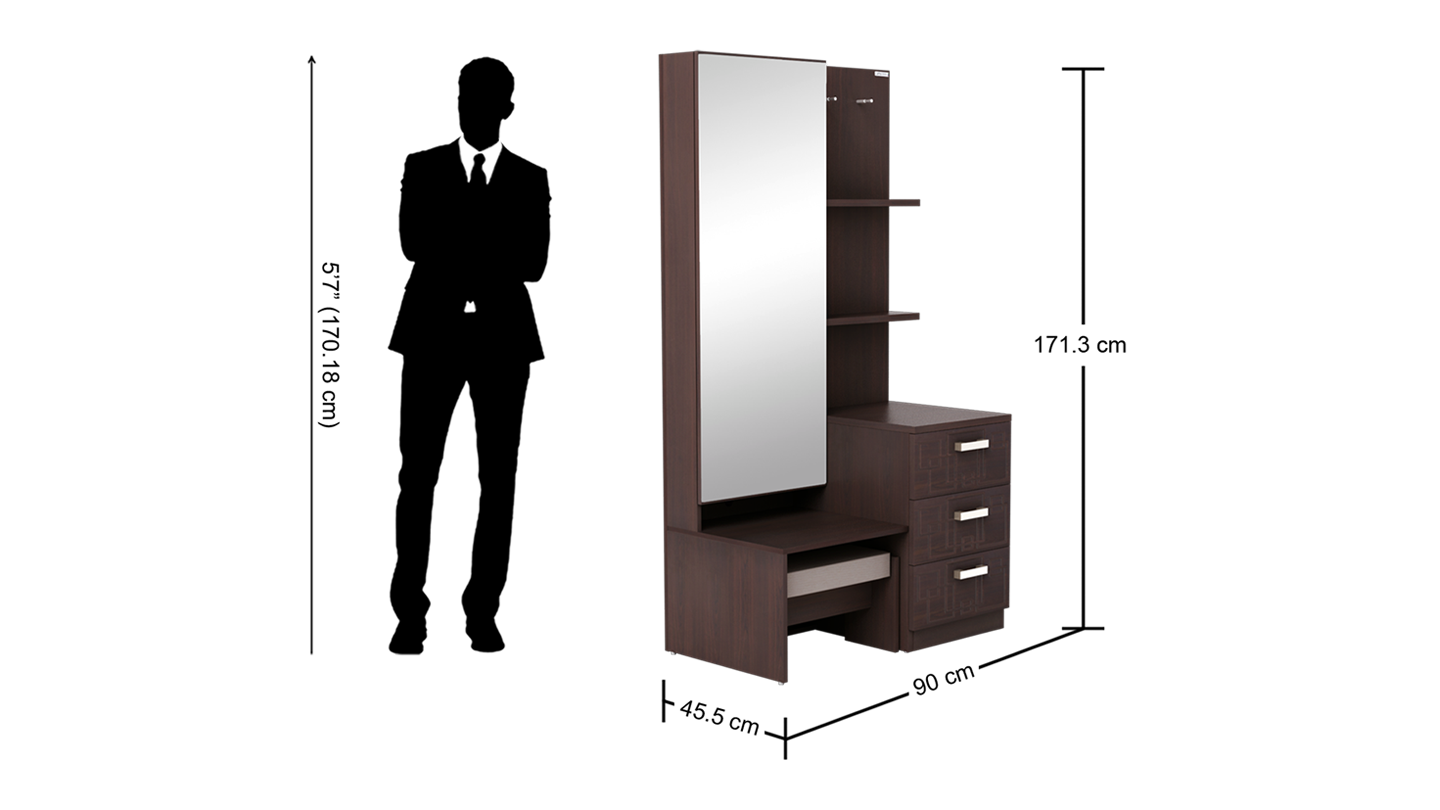 Squadro Dressing Table No Assembly Required