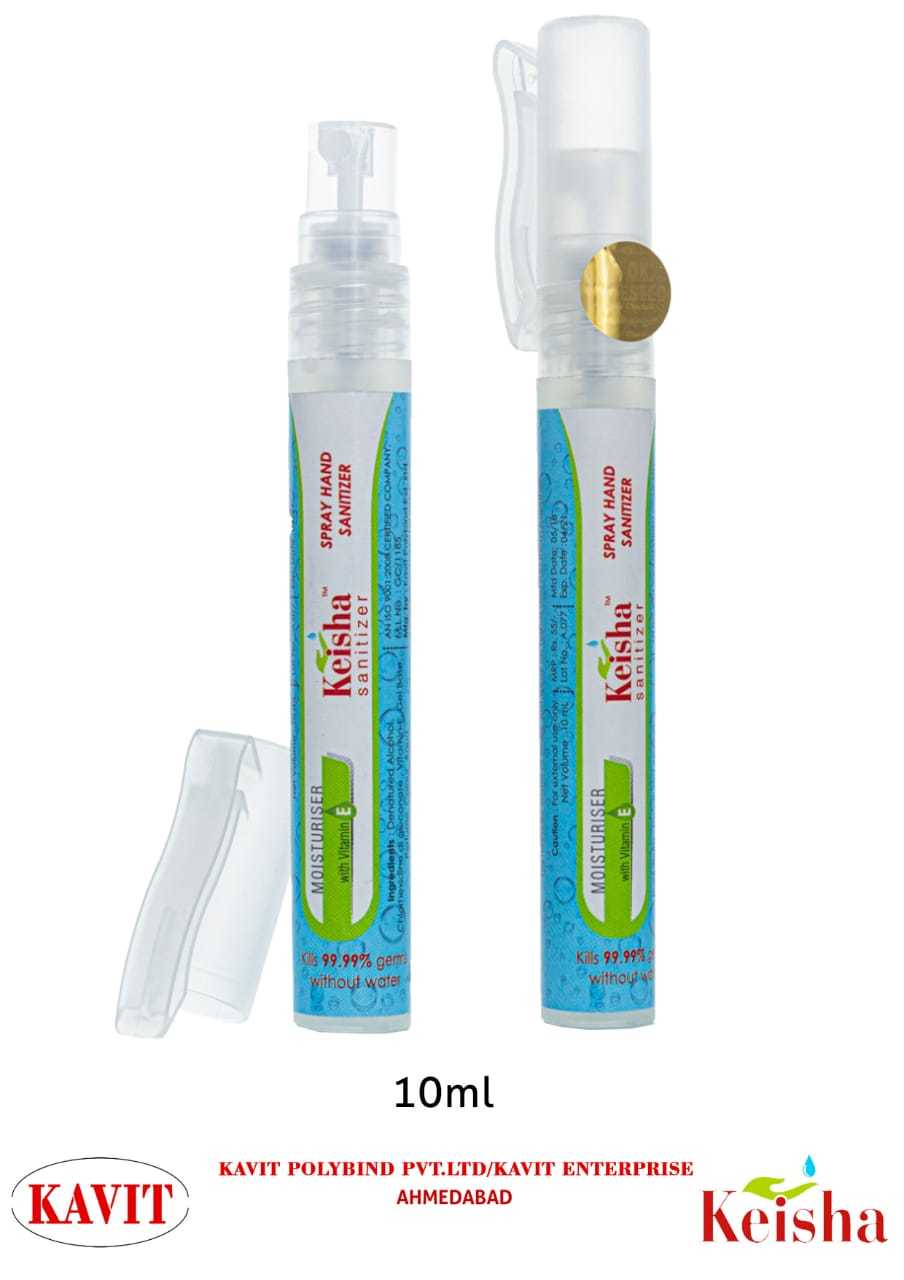 Keisha Spray Hand Sanitizer - 70% Alcohol, 30 Ml Size | Moisturizing Vitamin-e Blend, Fruity Scent, Kills 99.99% Germs