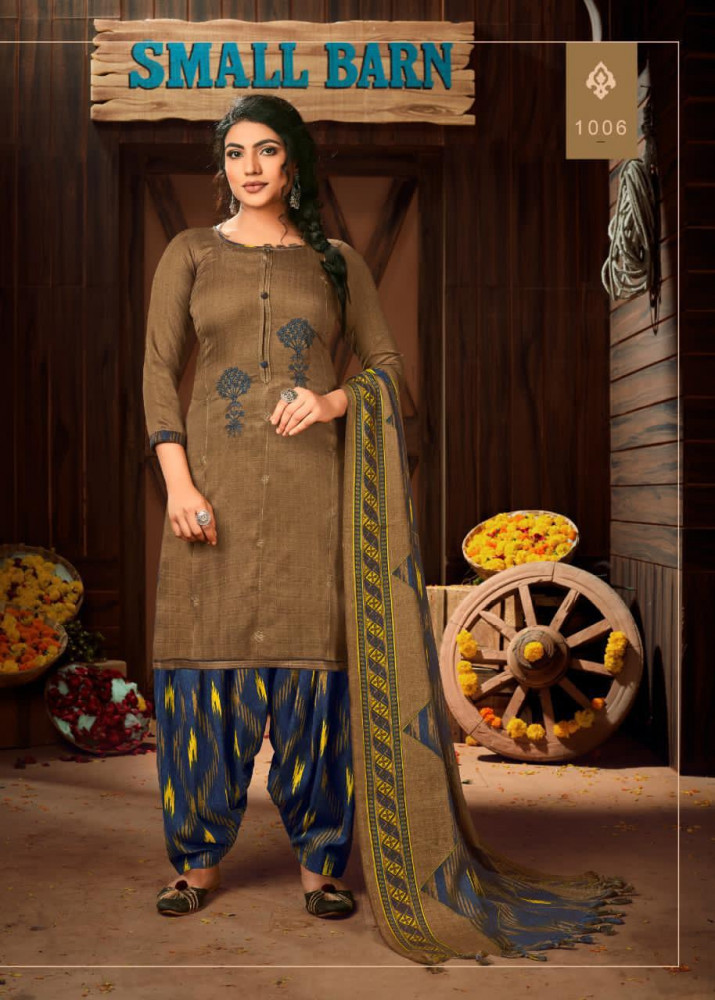 Roli Moli Abeera Patiyala Style Pashmina Winter Suits - Pashmina Jacquard Print Top, 2.50 Mtr Cut, Heavy Spun Print Bottom, 3.00 Mtr Cut, Twill Shawl Printed Dupatta | Multi-color, Casual Ethnic Dress, All Season Wear, Washable, Printed Pattern