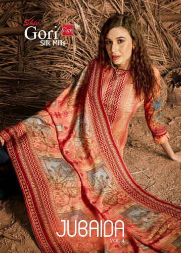मल्टी कलर शिव गोरी सिल्क मिल्स जुबैदा वोल-4 प्रीमियम कश्मीरी वूल विंटर सूट कैटलॉग