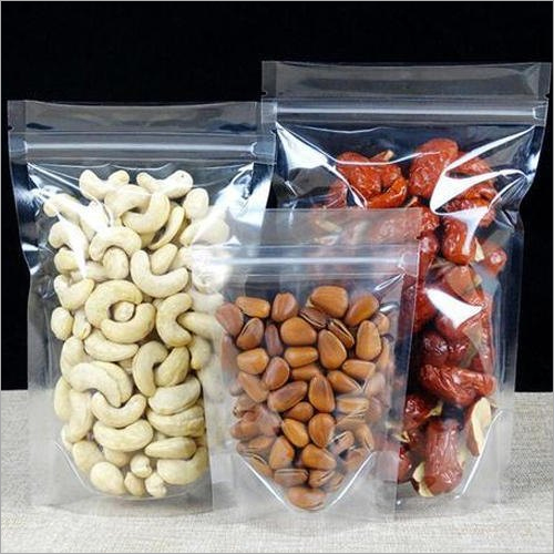 Transparent Stand Up Zipper Pouch - Plastic, 5x8 Inch | Smooth Runner Zipper, High Strength, Extreme Transparency For Stylish Presentation