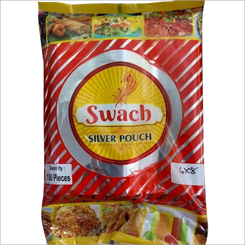 Silver Foil Pouch - Aluminium, 250gm To 1kg Size | Stand Up Pouch, Heat Seal For Enhanced Food Storage And Warmth